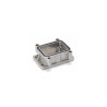 Embase encastrée 6B, Aluminium moulé sous pression, IP68/IP69K, Sortie basse